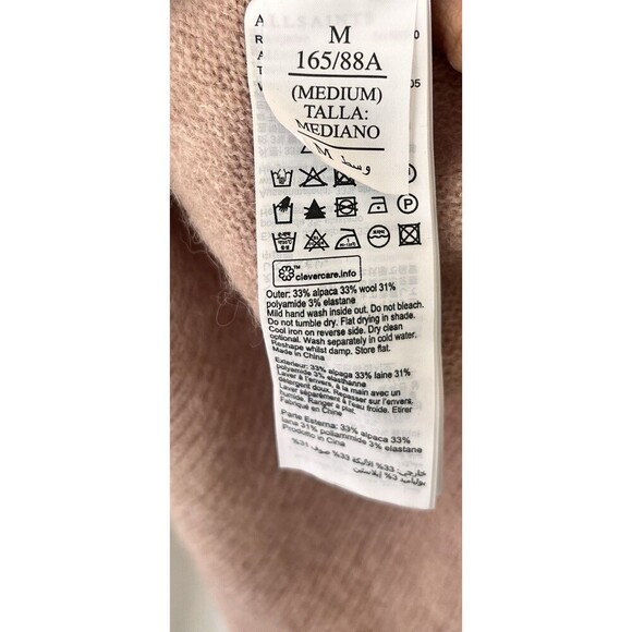 ALL SAINTS Wick Brushed Juper Sweater Alpaca Wool Blend Women’s Size Medium - Picture 14 of 14